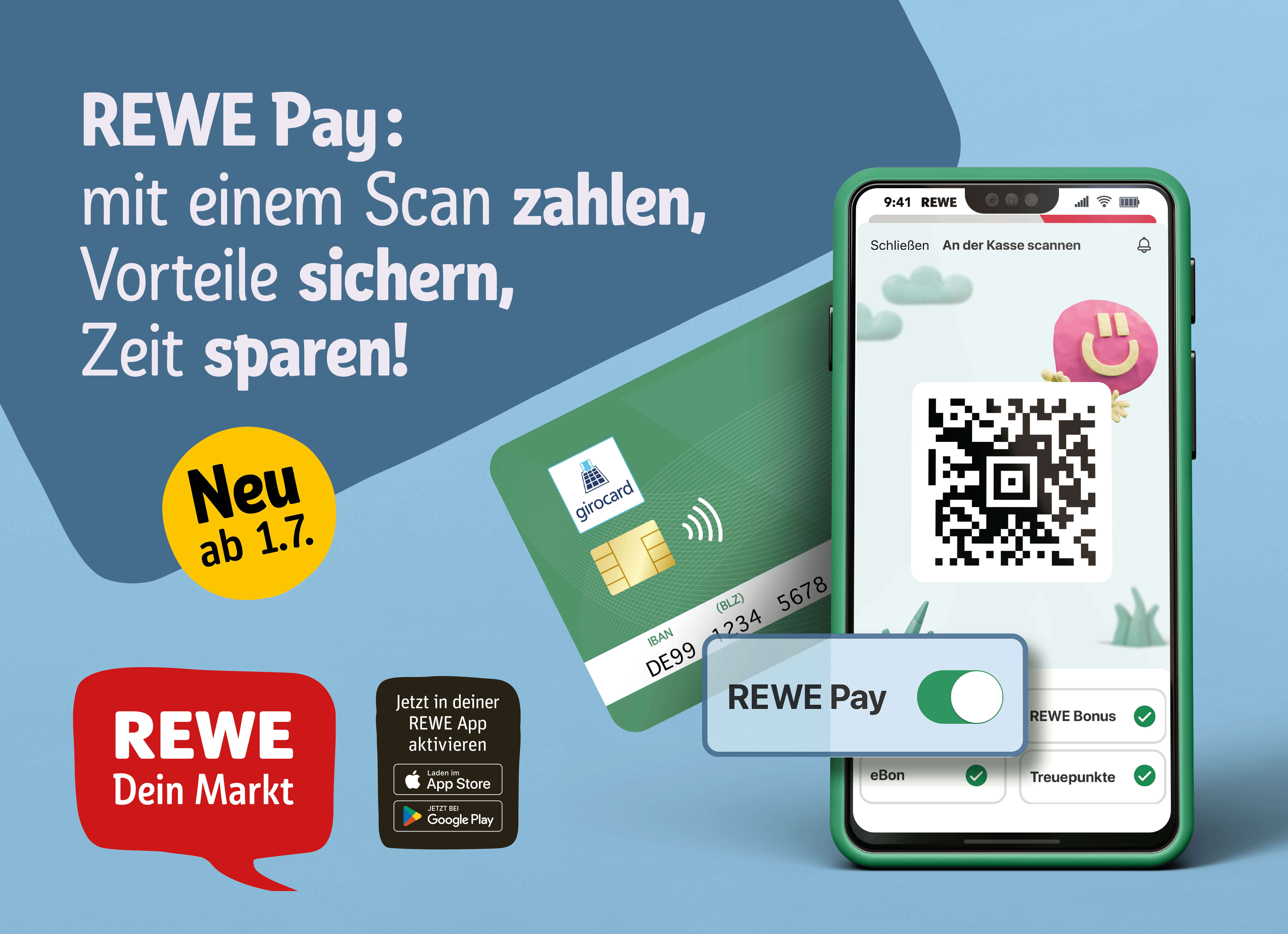 Grafik zeigt Smartphone und Girocard