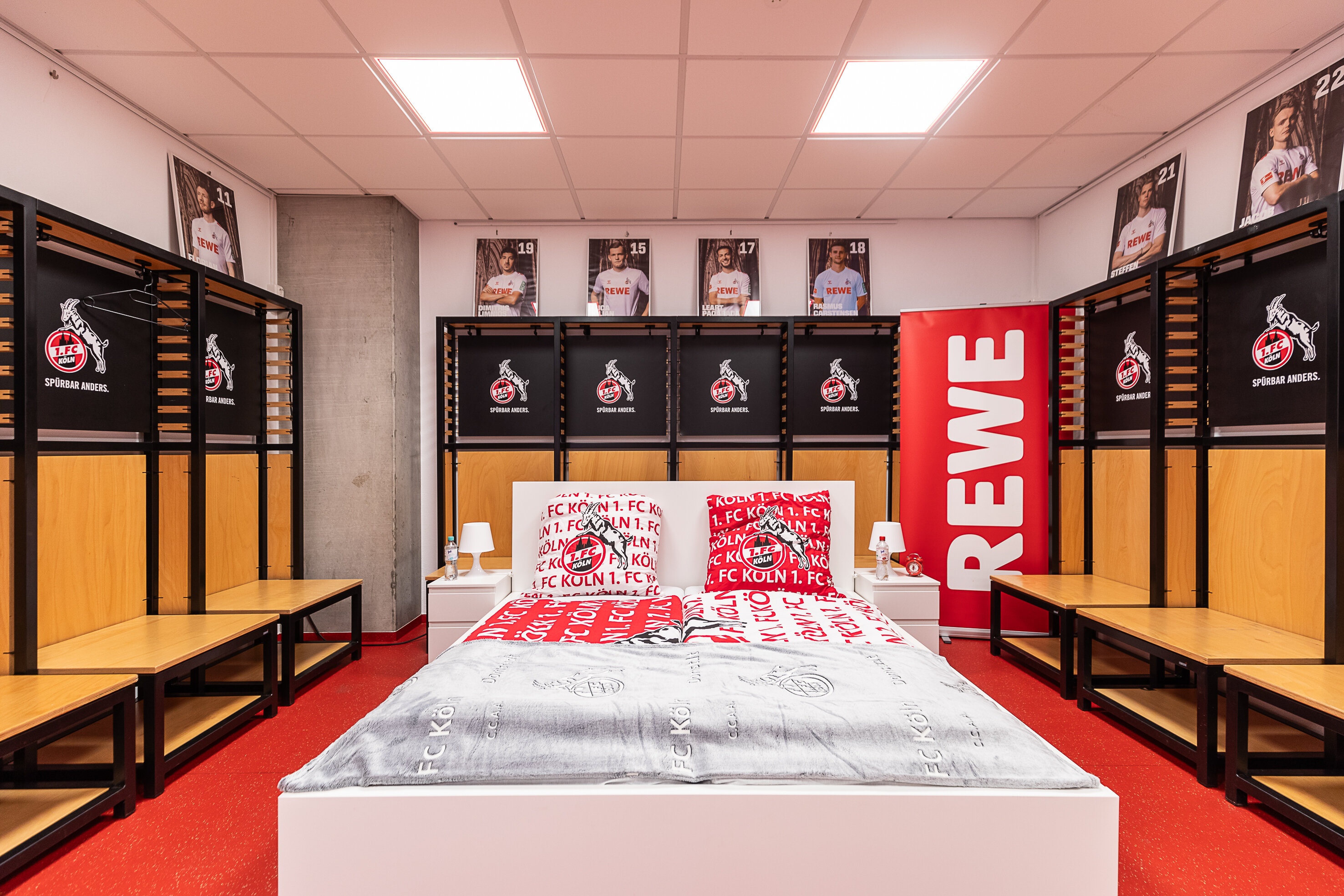 Bett in Spielerkabine