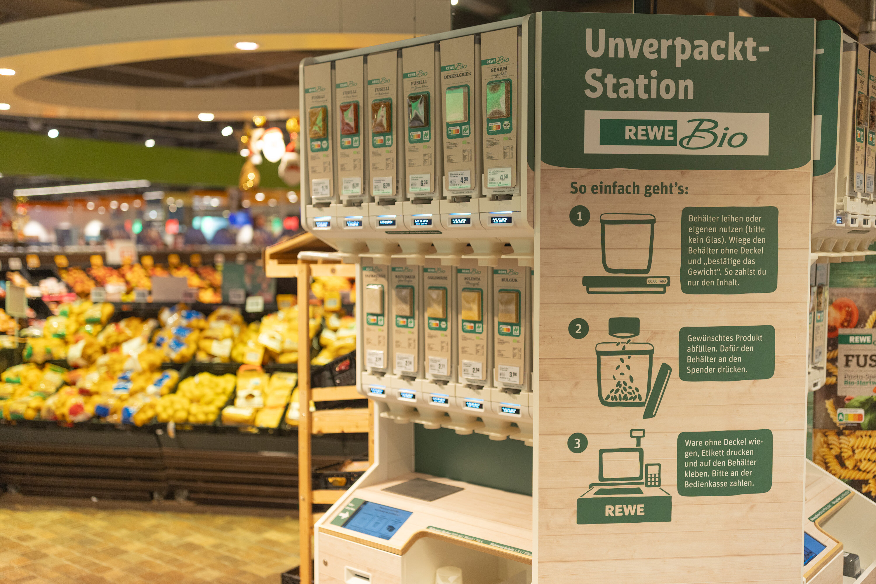 Unverpackt-Station Seitenblick rechts