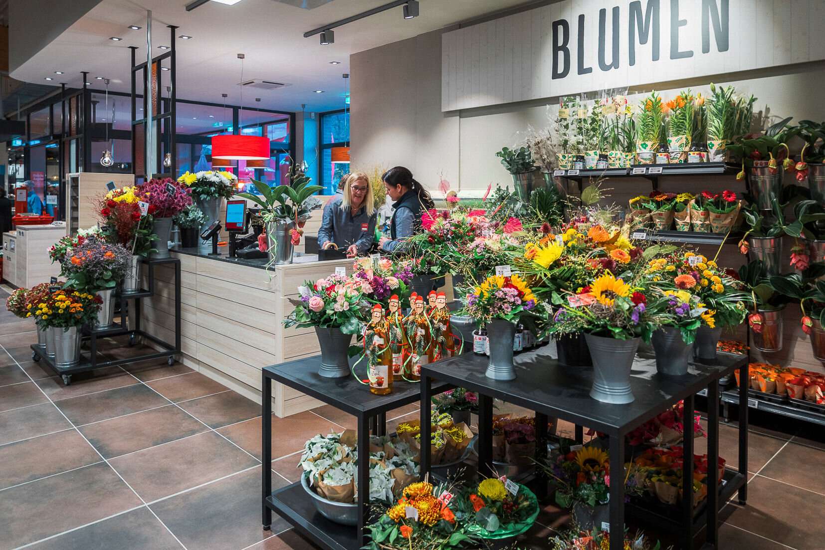 Innenansicht Blumenabteilung