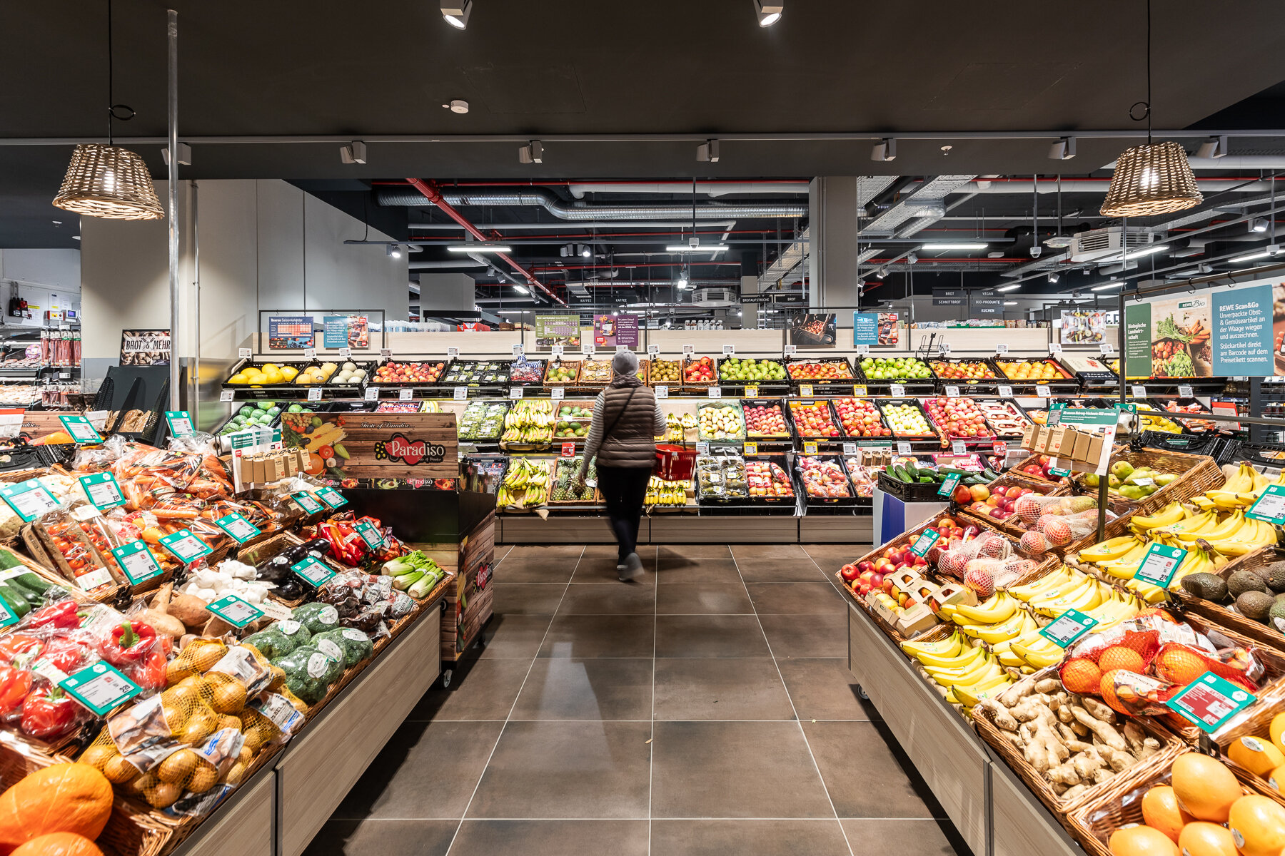 Innenansicht Obst und GemÃ¼seabteilung