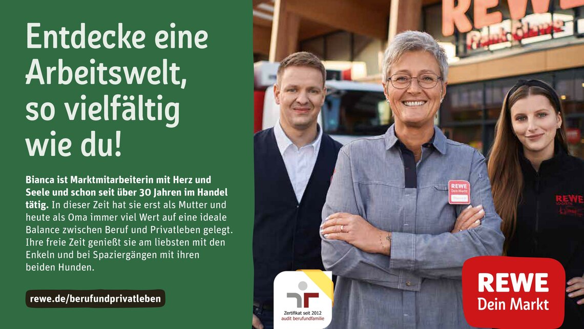 REWE startet umfangreiche Arbeitgeberkampagne REWE Presse