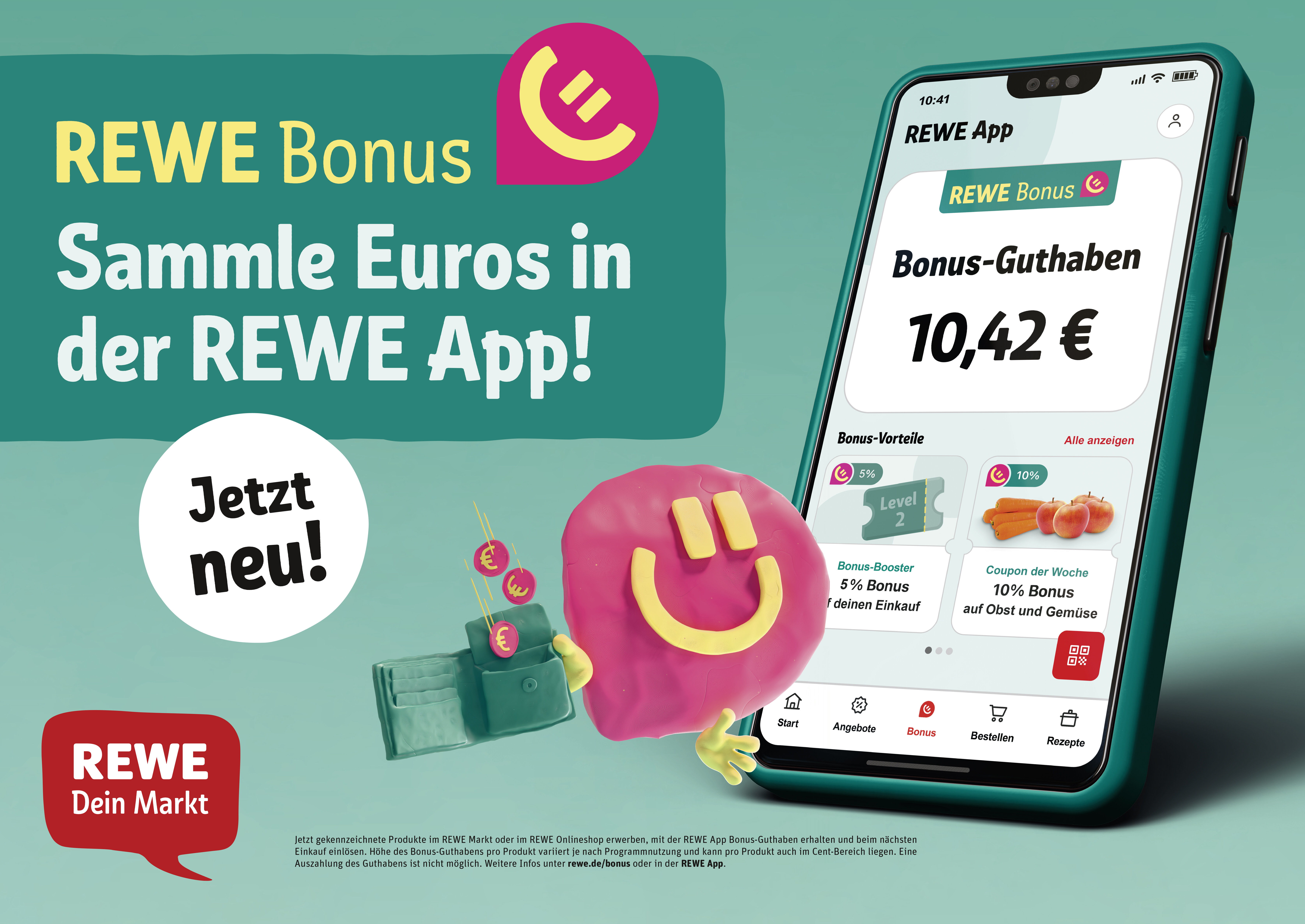 REWE Bonus Motiv mit Handy